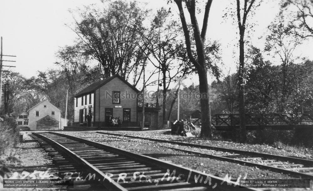 Postcard: Boston & Maine Railroad Station, Melvin, New Hampshire